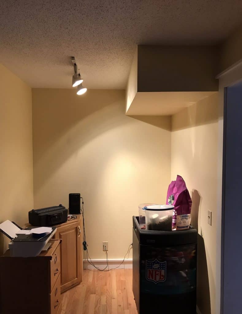 unused office space in a before photo