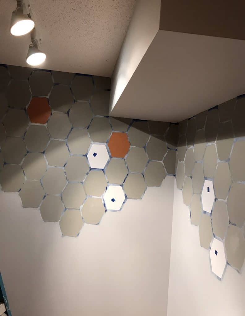 The design for the office space coming together