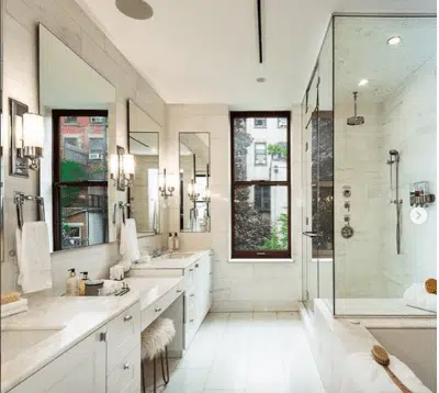 modern white bathroom