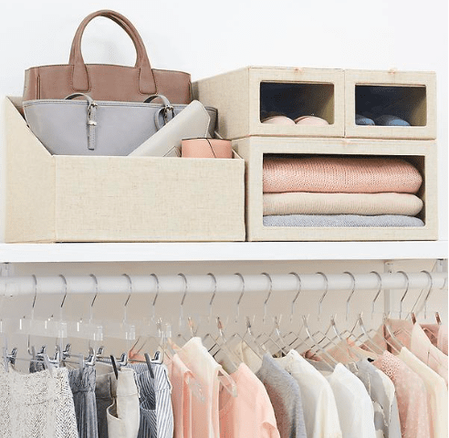 sweater storage boxes from The Container Store