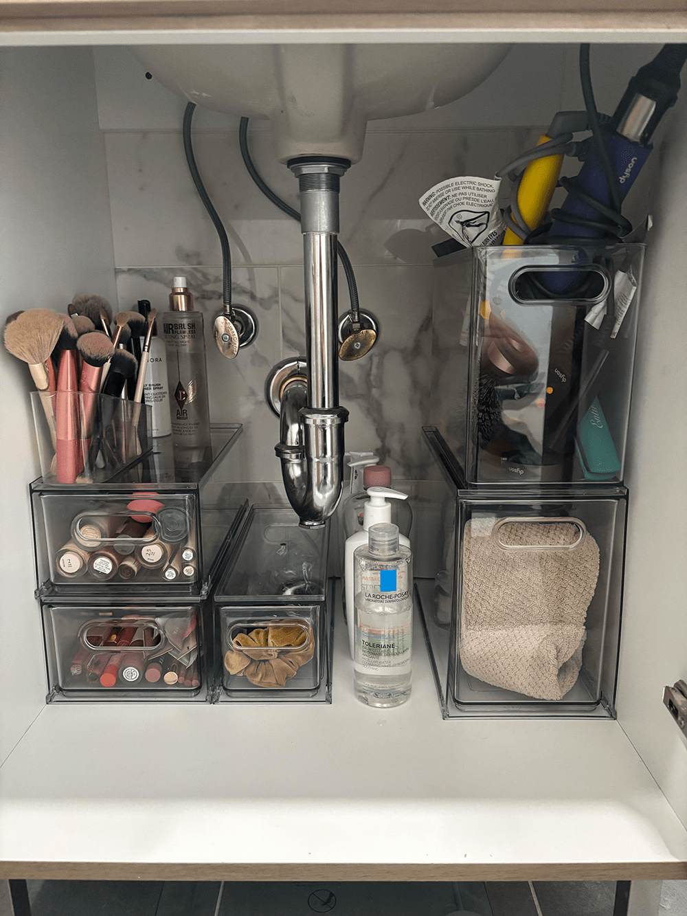 Shana under bathroom sink after (wecompress.com)