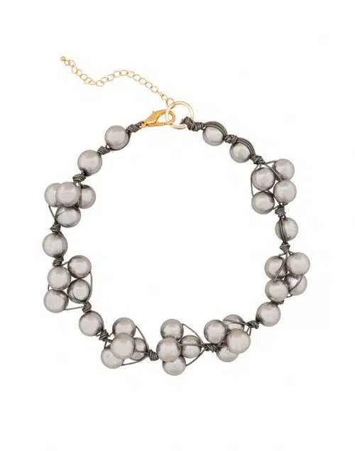 woven pearl necklace