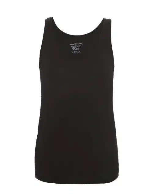 black sleeveless tank