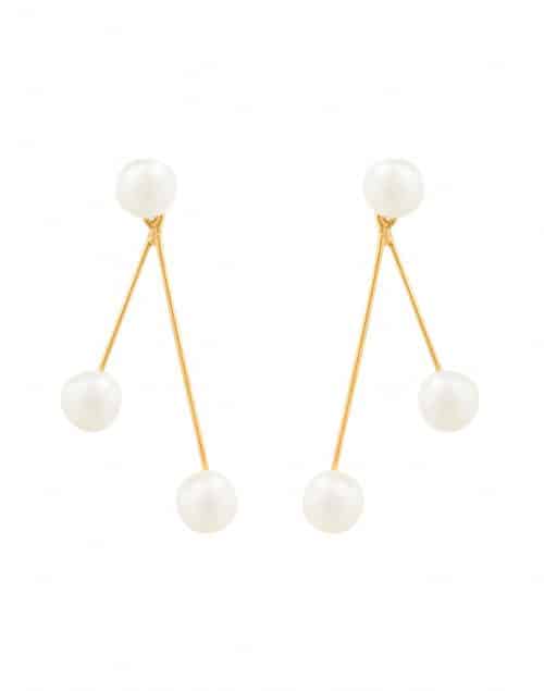 pearl drop earrings