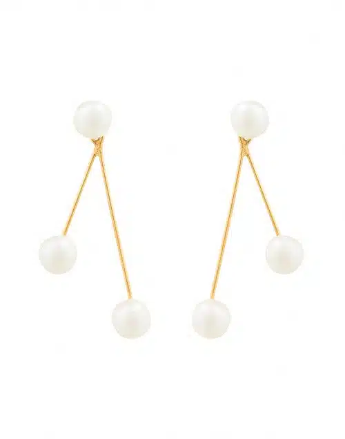 pearl drop earrings