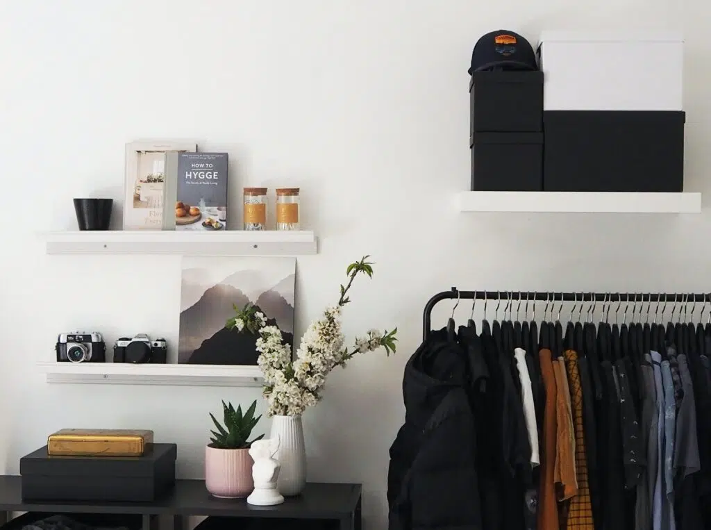 A well organized winter wardrobe